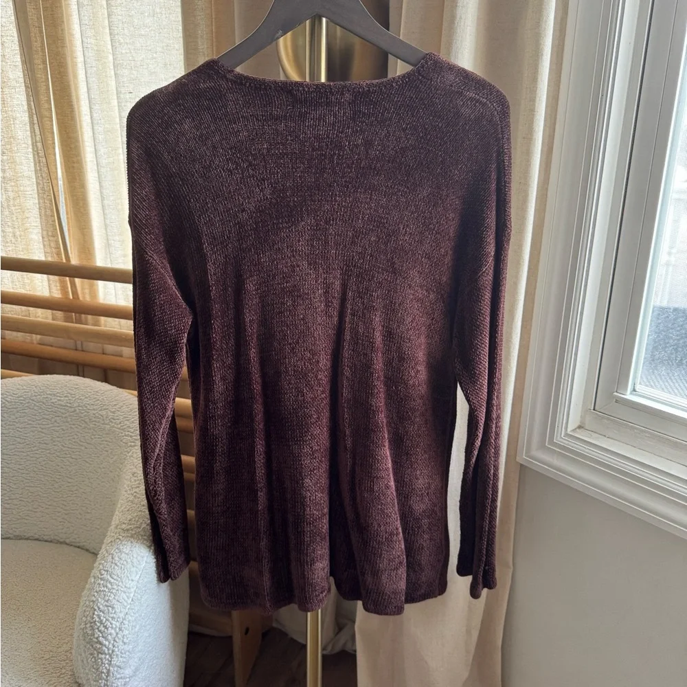 August Silk Women's Burgundy Cardigan - Picture 6 of 7